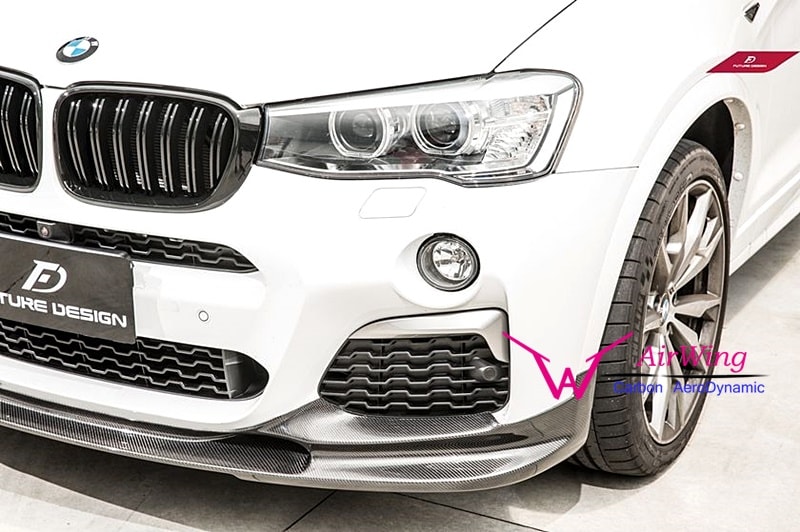 BMW F26 X4 - 3D Design style carbon front lip spoiler 03